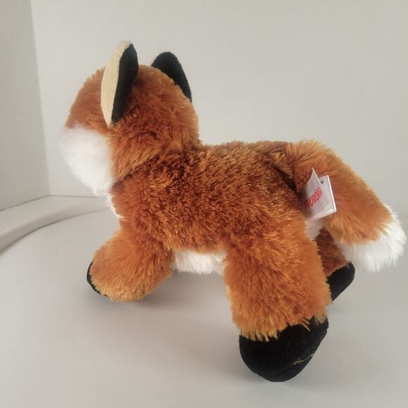 Fox Plush Stuffed Animal 8" Laying Toy Brown White Black JUL2021 Aurora World - Picture 9 of 16